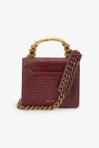 Burgundy Bag With Snakes