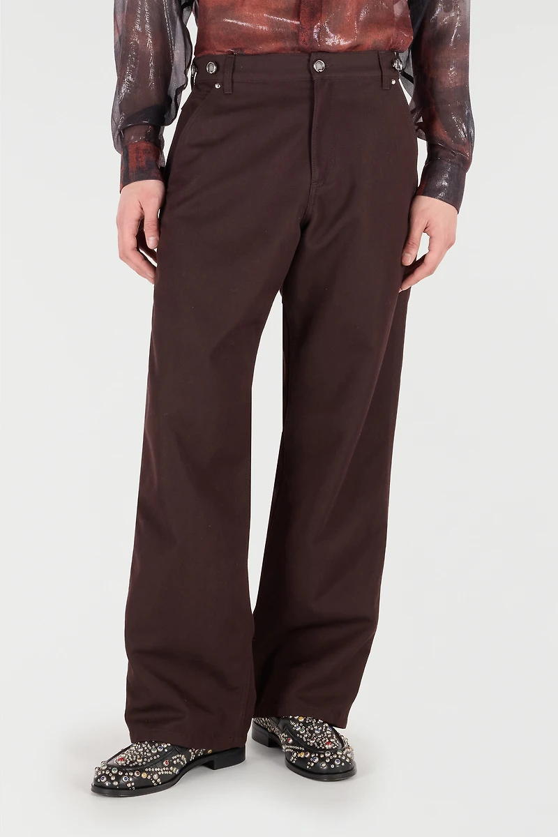Cotton-Blend Pants
