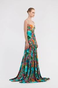 Long dress Hawaii print