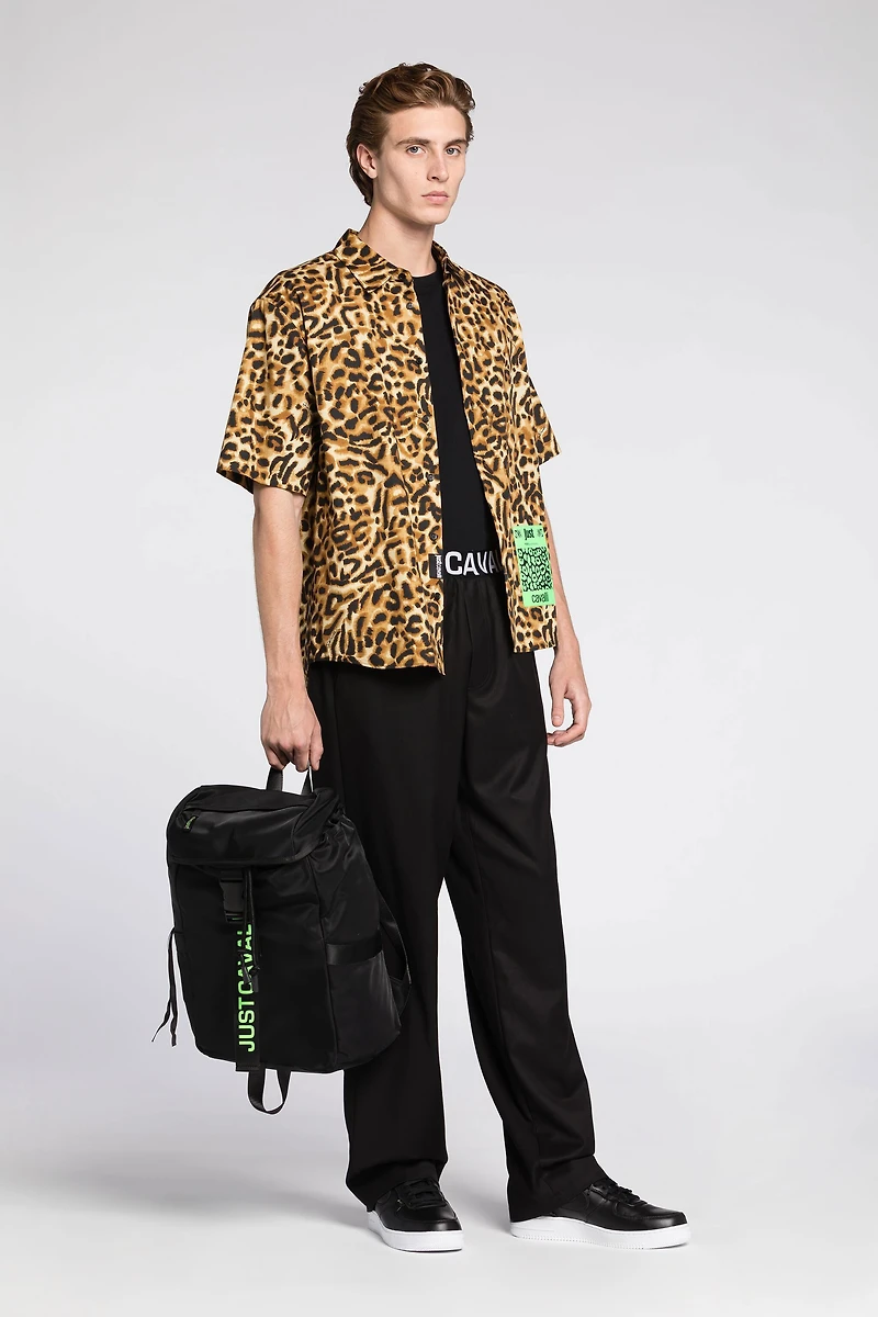 Just Cavalli Logo-Print Backpack