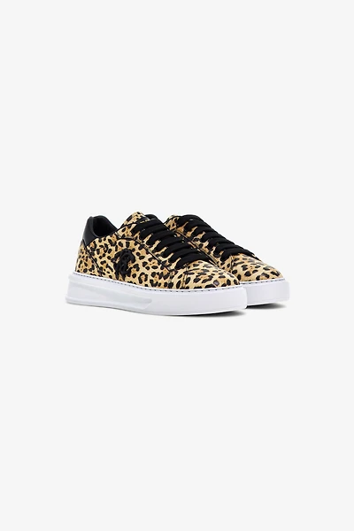 Low-Top Sneakers with Jaguar Print