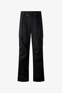 Stretch Cotton Pants With Drawstring