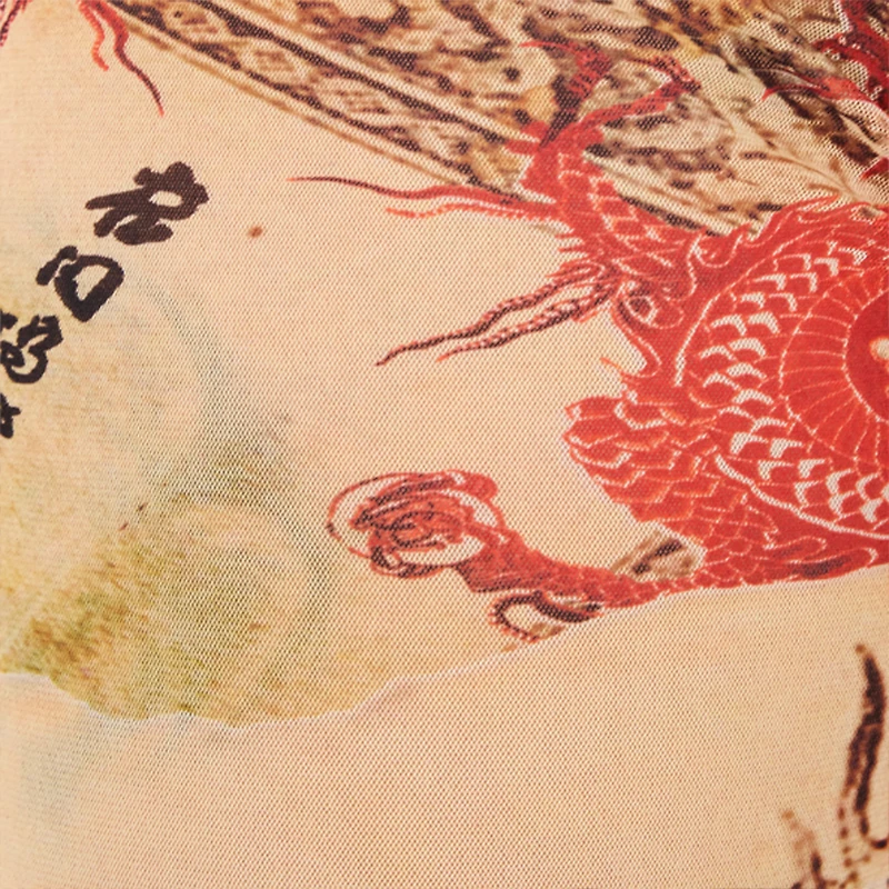 Pants With Oriental Print