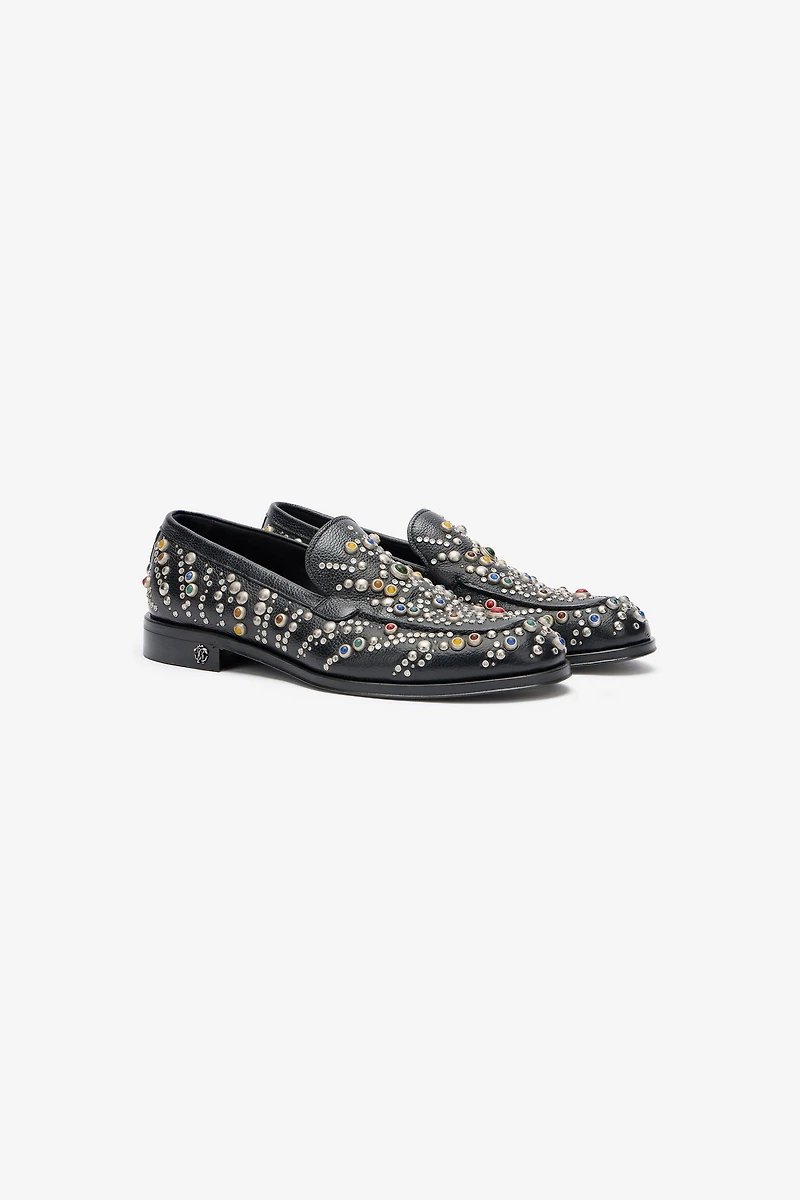 Loafers With Studs And Stones