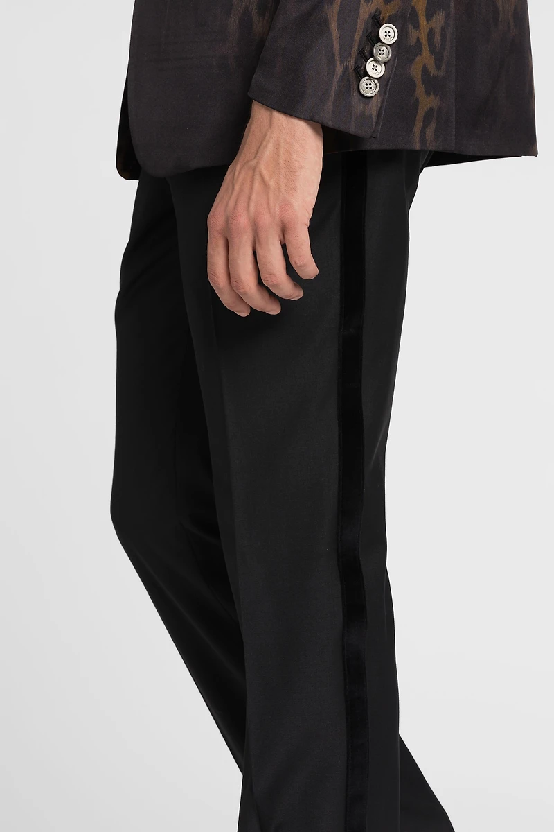 Skinny tailored wool trousers