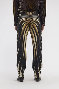 Slim fit jeans with Ray of Gold print