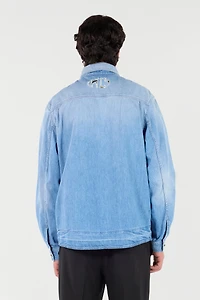 Denim Shirt With Jewel Buttons