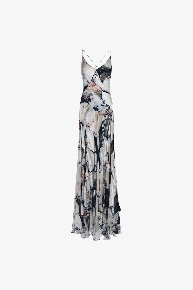 Marble Print Dress