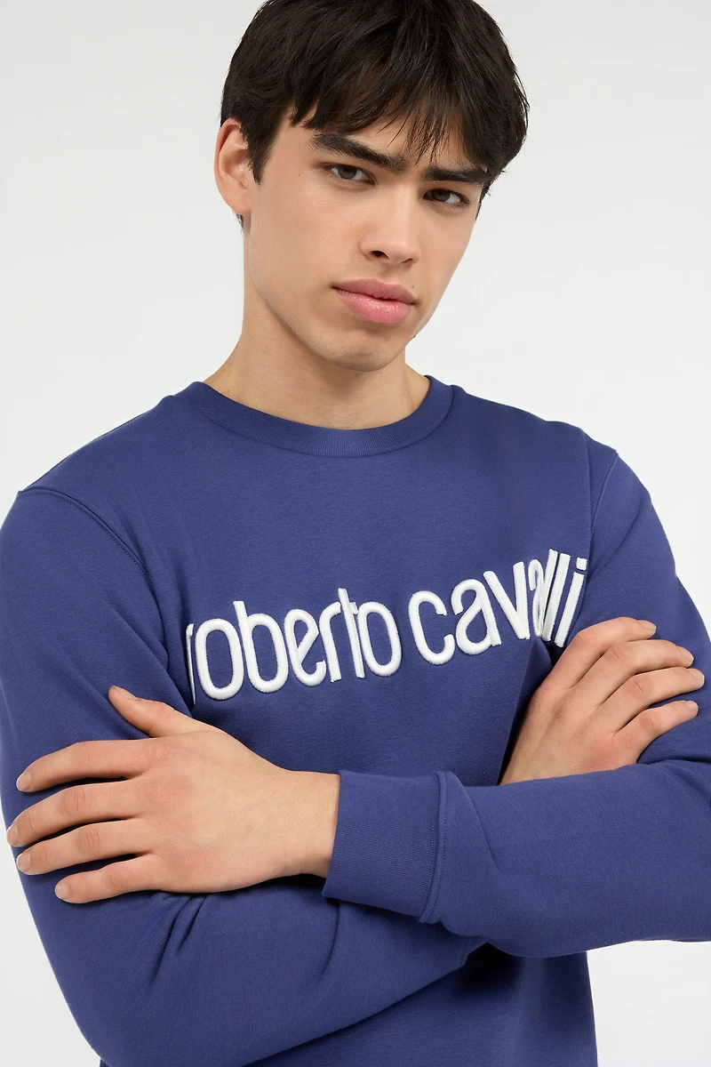 Blue Sweatshirt with Logo
