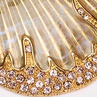 Earrings With Shells And Crystals