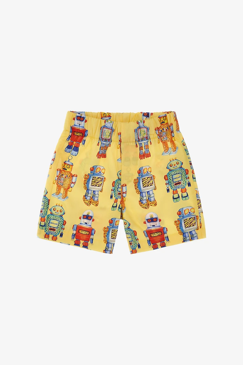 Shorts with Robot print