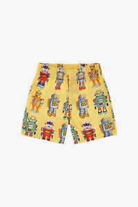 Shorts with Robot print