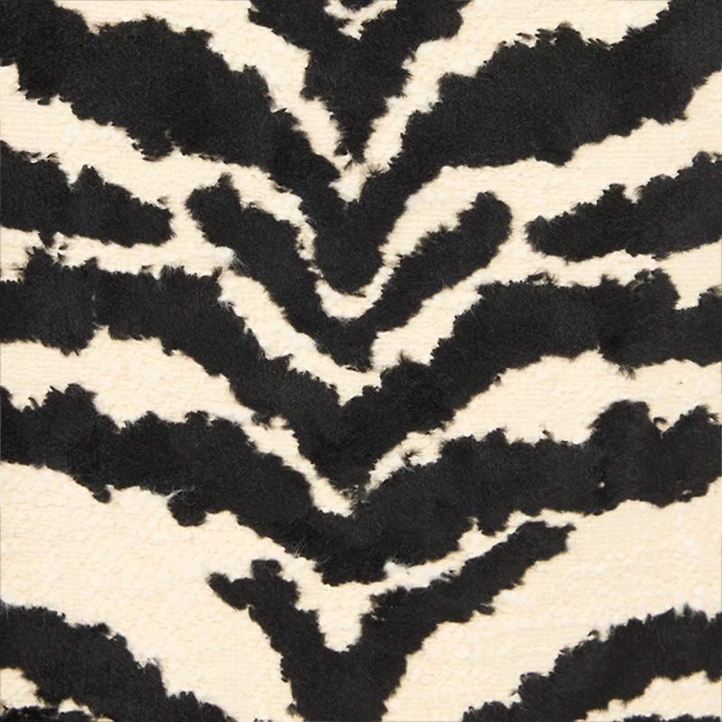 Coat With White Tigress Print