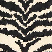 Coat With White Tigress Print