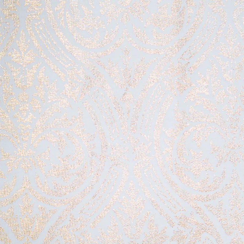 Gold Blanket with Floral Print