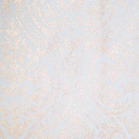 Gold Blanket with Floral Print