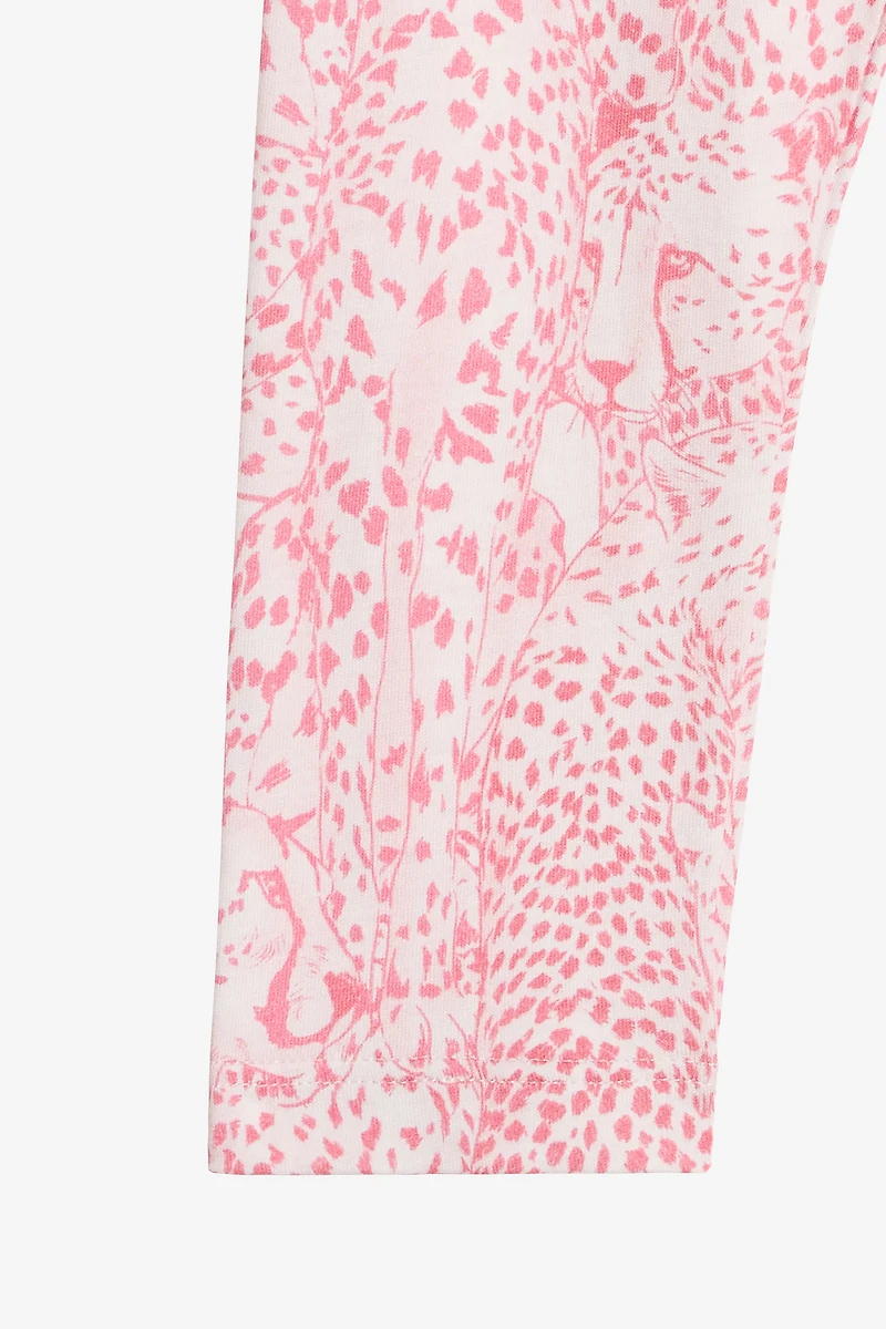 Cheetah-Print Sports Pants
