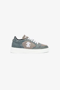 Denim And Mesh Sneakers