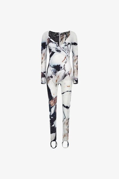 Marble Print Jumpsuit