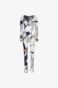 Marble Print Jumpsuit