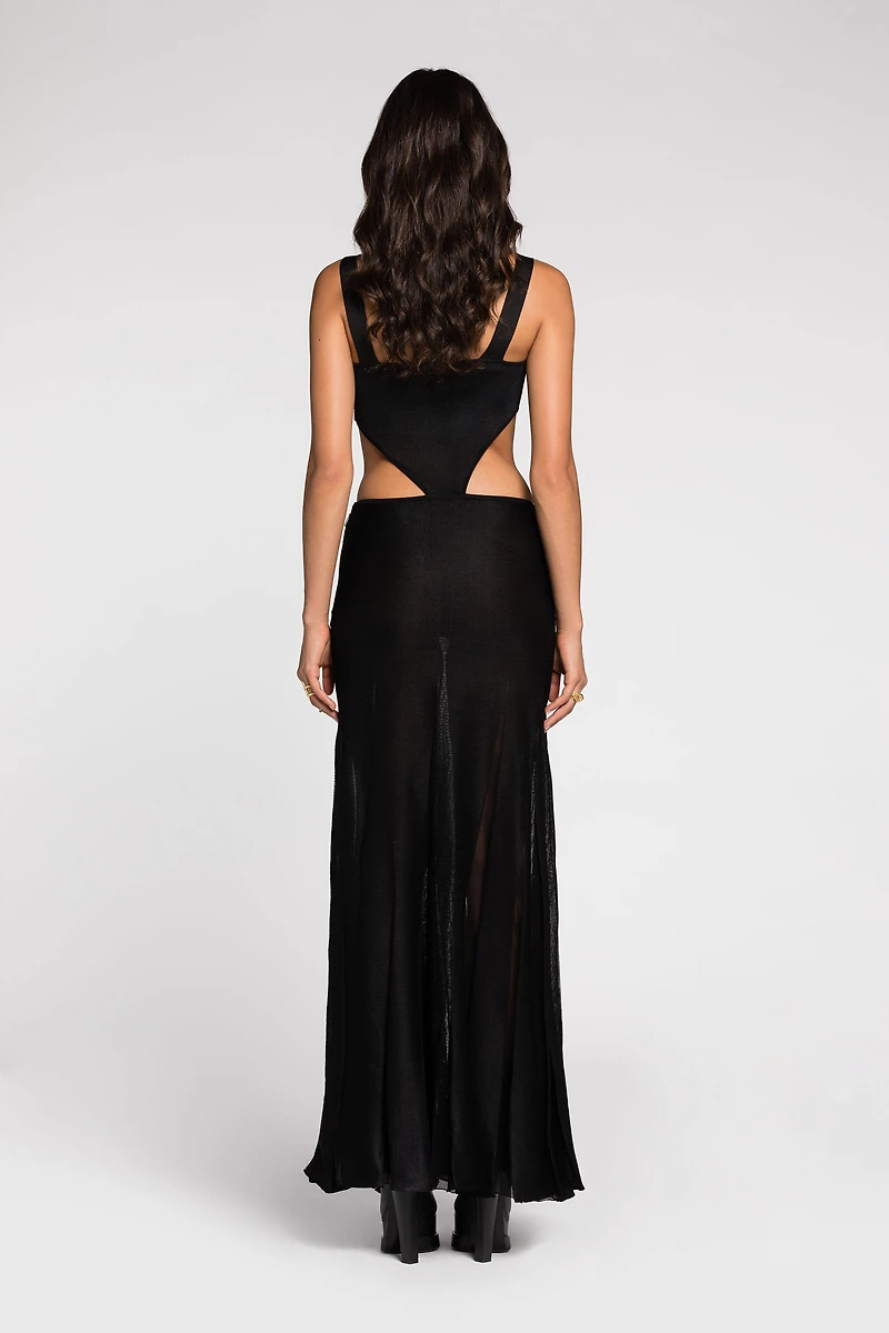 Ring-embellished dress