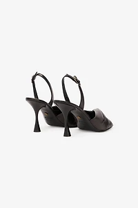 Leather Slingback Sandals