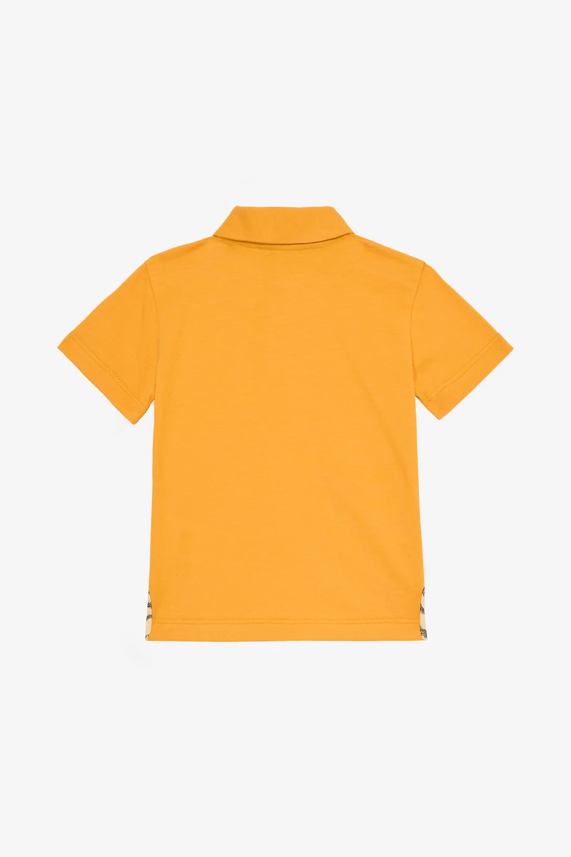 Cotton Polo-Shirt With Patch