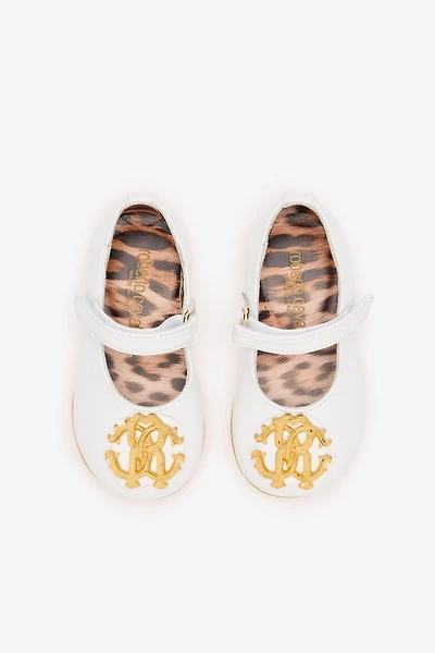 Mary Janes With Golden RC Monogram