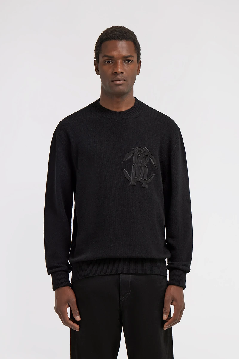 Embroidered Logo Sweater