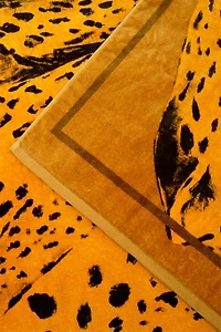 Big Cat Print Beach Towel
