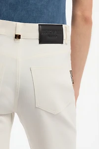 Flared Stretch Cotton Pants