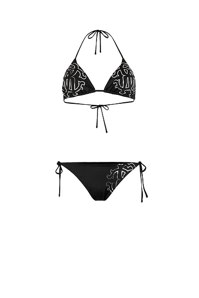 Black Logo Monogram RC Bikini