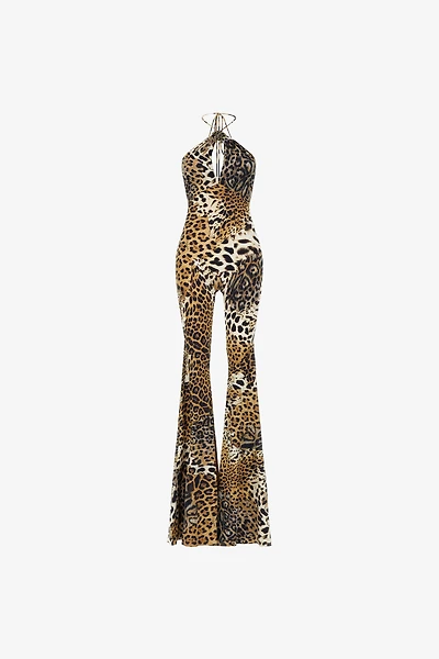 Jumpsuit with Jaguar Skin print