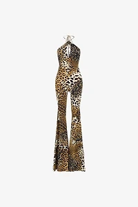 Jumpsuit with Jaguar Skin print