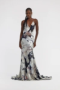 Marble Print Dress