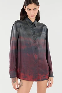 Silk Shirt With A Mottled Effect