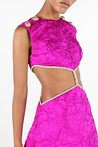 Cut-Out Detail Mini Dress