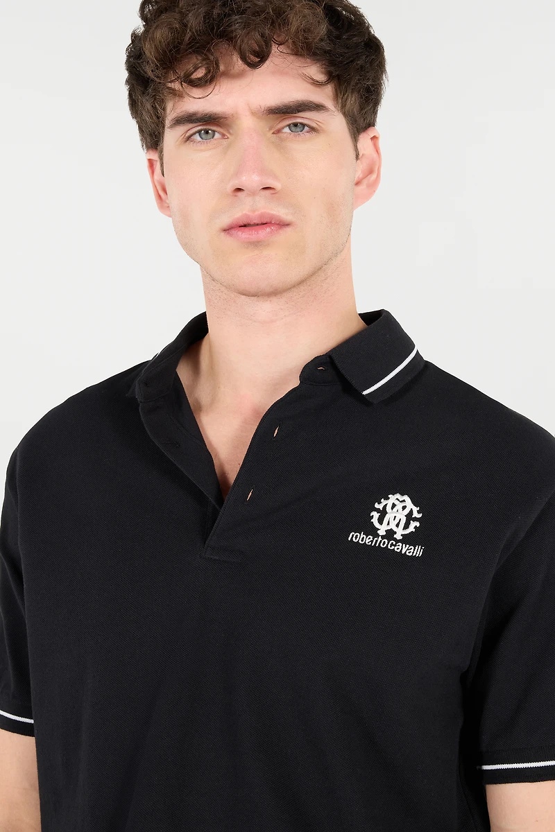 Polo With RC Monogram And Logo