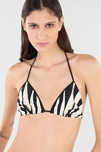 Ray Of Sea Print Swimsuit Top