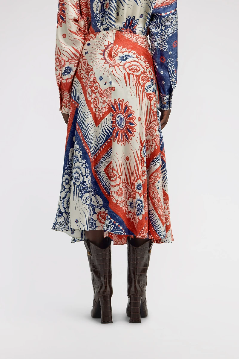 Bandana Print Skirt