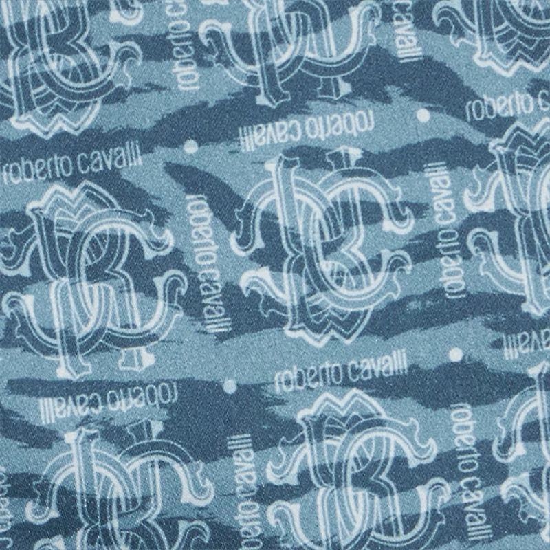 Pants With All-Over Branded Print