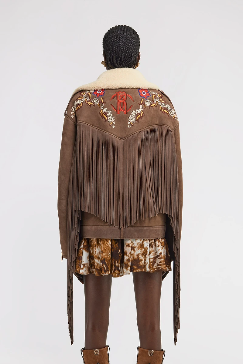 Biker Jacket with Fringe