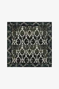 Silk Scarf with Brocade Print