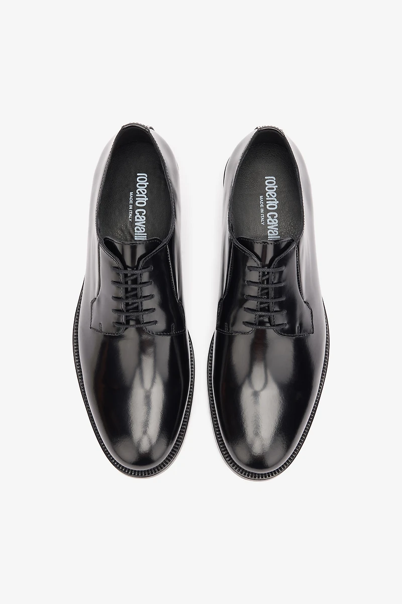 Laced Loafers with Glossy Finish