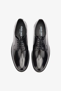 Laced Loafers with Glossy Finish