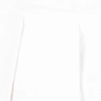 Pleated Denim Mini Skirt