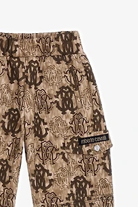 3D Monogram print shorts