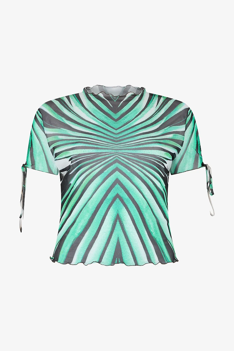 Ray of Sea Print Top
