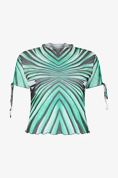 Ray of Sea Print Top