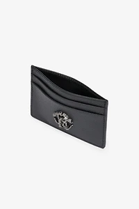Black Card Case With Monogram RC